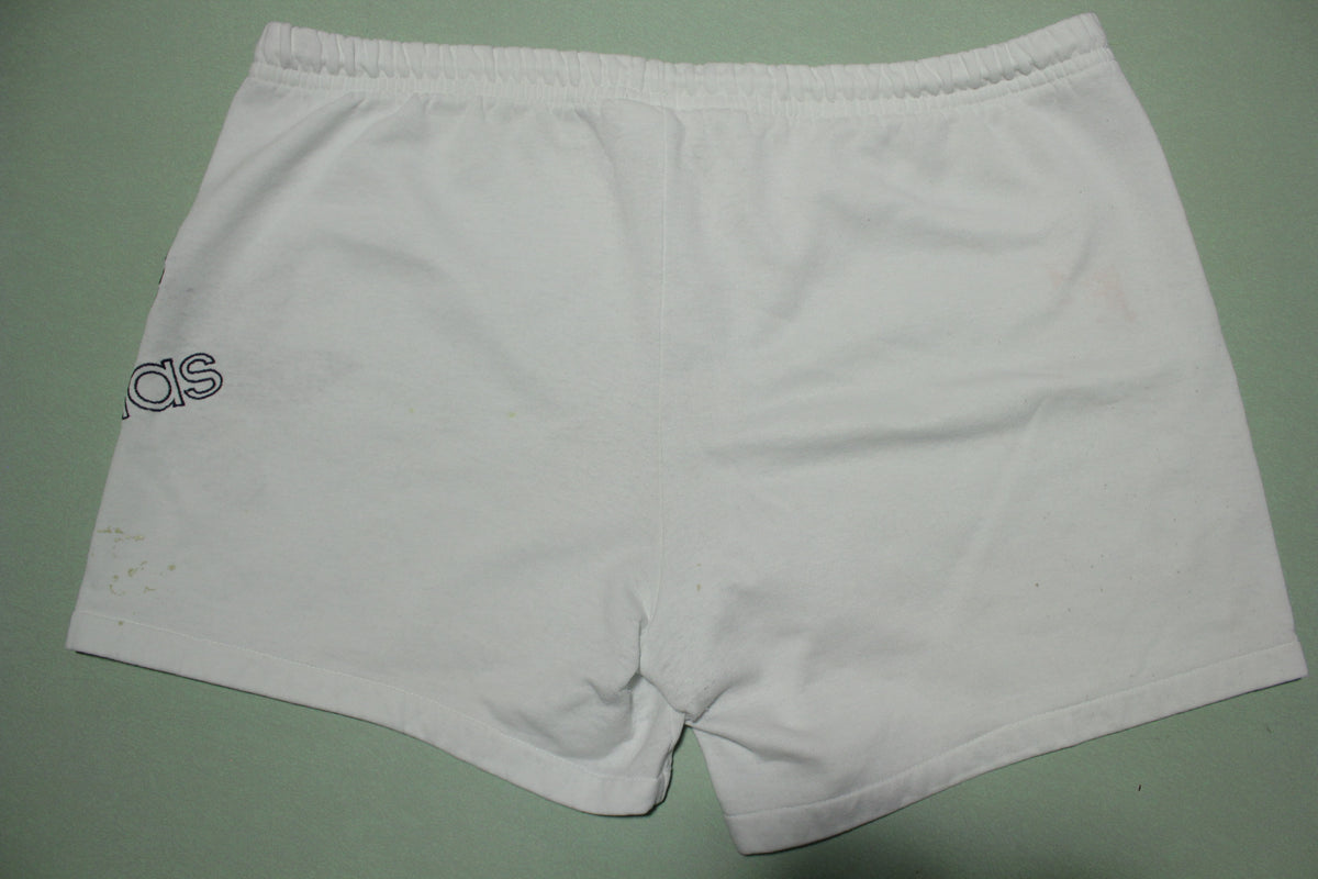 Adidas Vintage 80's Thrashed Short Shorts Trefoil Original Made in USA Logo