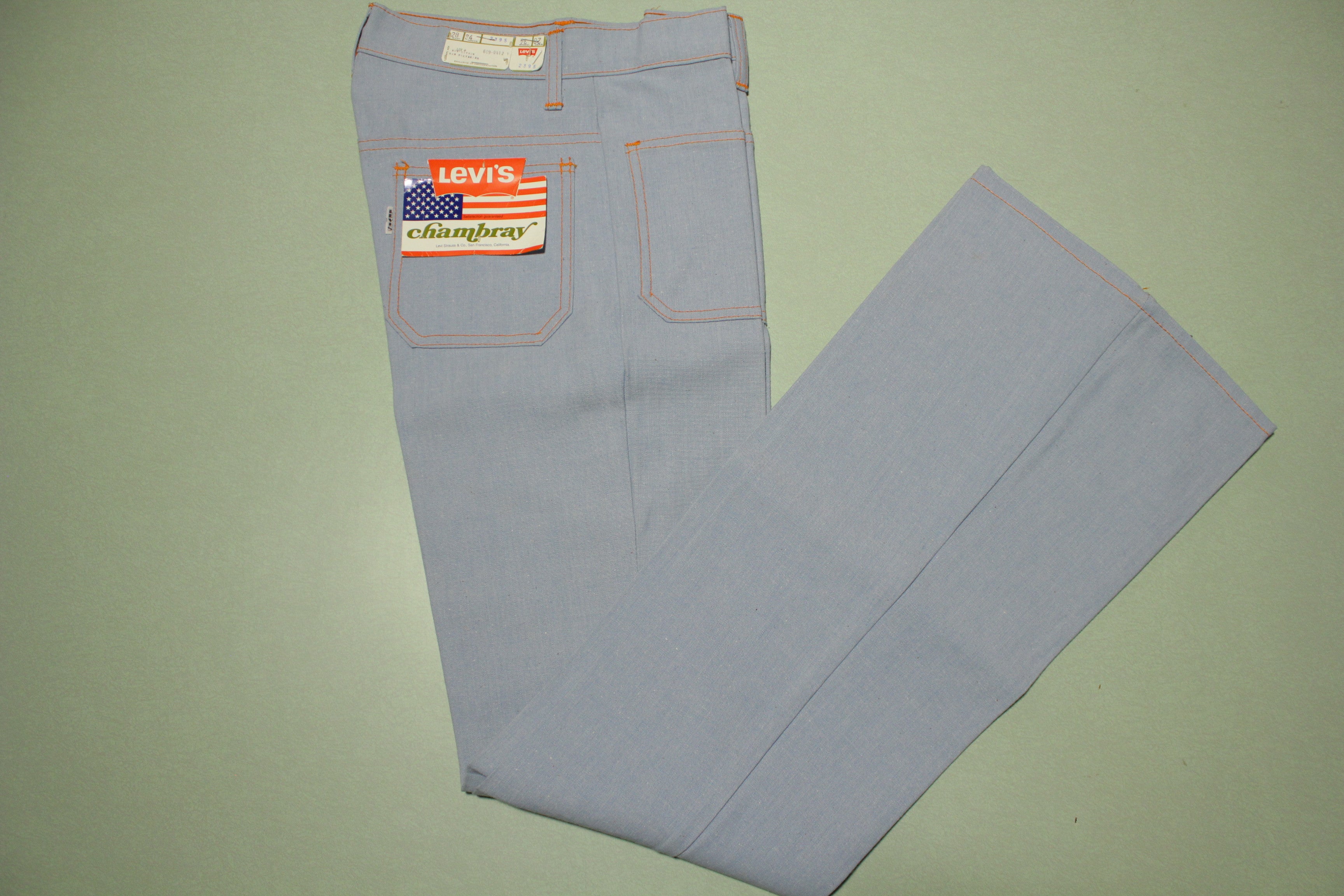 Levis Chambray Big E Vintage 60's Bell Bottom NWT Deadstock