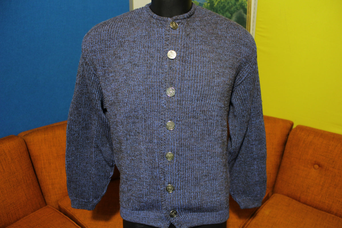 Seattle Knitting Mills Penguin All Wool 40s 50s Spectemur Agendo Cardigan Grunge