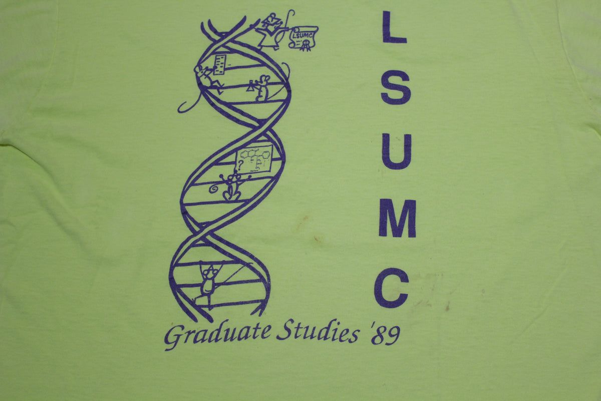 LSUMC Vintage 80's Graduate Studies 1989 Louisiana State University T-Shirt