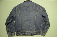 Levis Vintage 70's No Side Pocket Sherpa Lined Denim Blue Jean Trucker Jacket