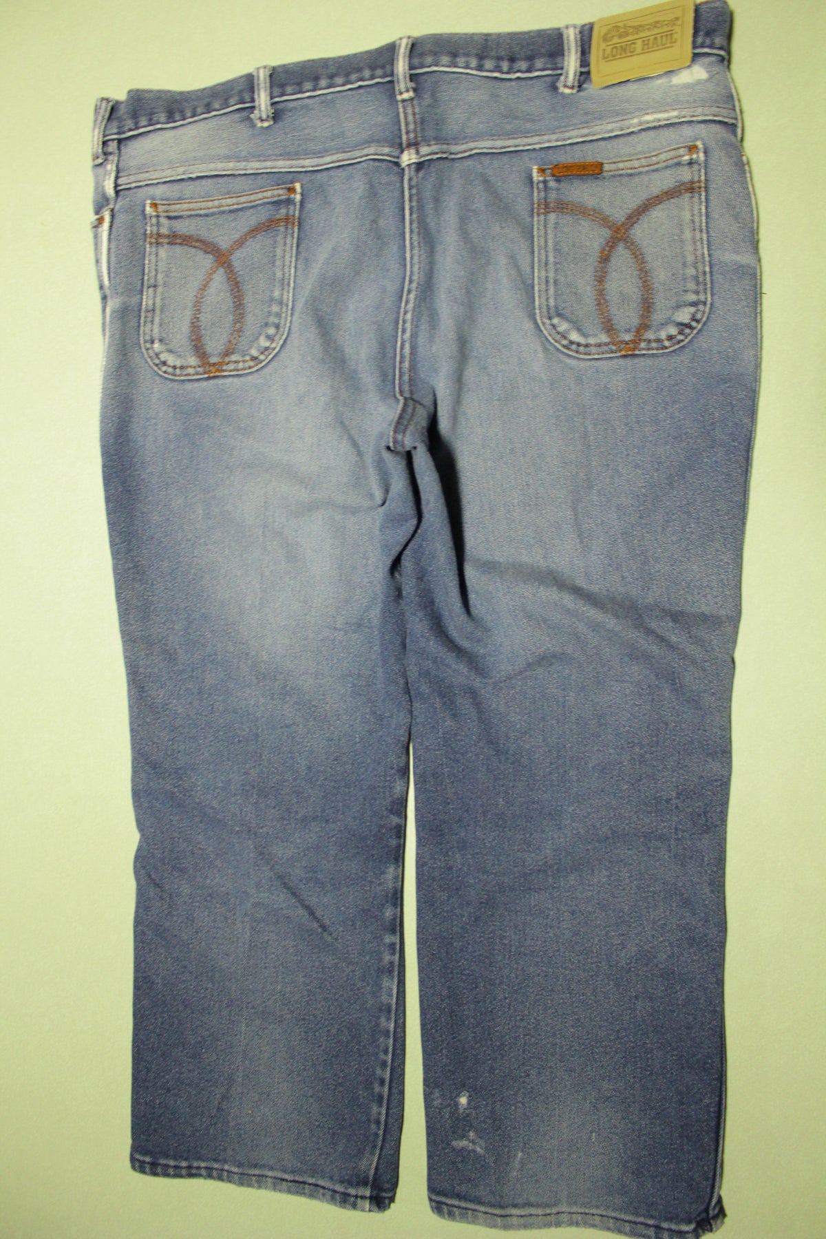 Long Haul Big Boy Made in USA 44x25 Vintage Denim Blue Jeans