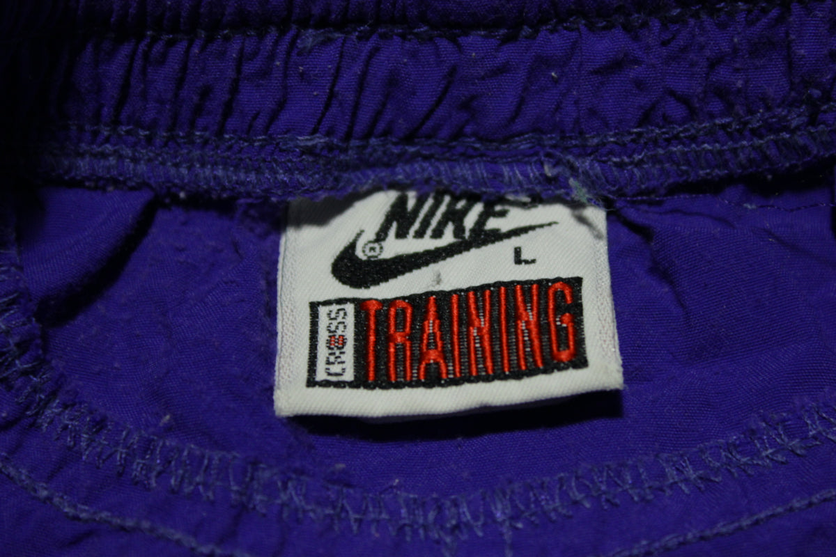 Nike Cross Training Vintage 90's Purple Running Track Shorts