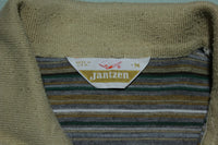 Jantzen Made in USA 1980's White Gold Tag Polo Golf Tennis Shirt