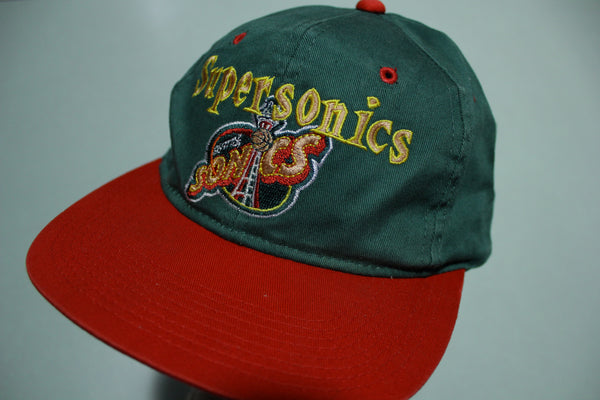 Seattle Sonics Vintage 90's Adjustable Snapback Basketball Hat