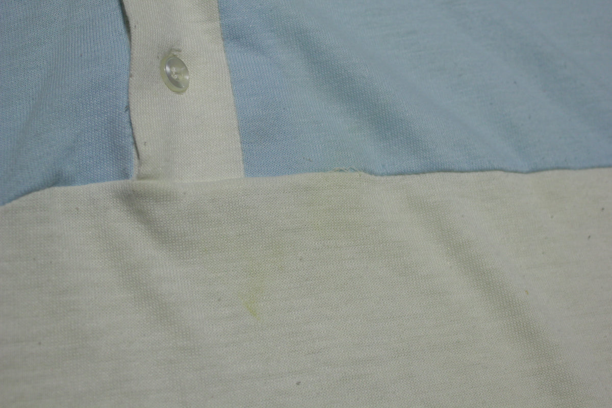 John Blair Menswear 1980's Striped Polo Golf Tennis Shirt