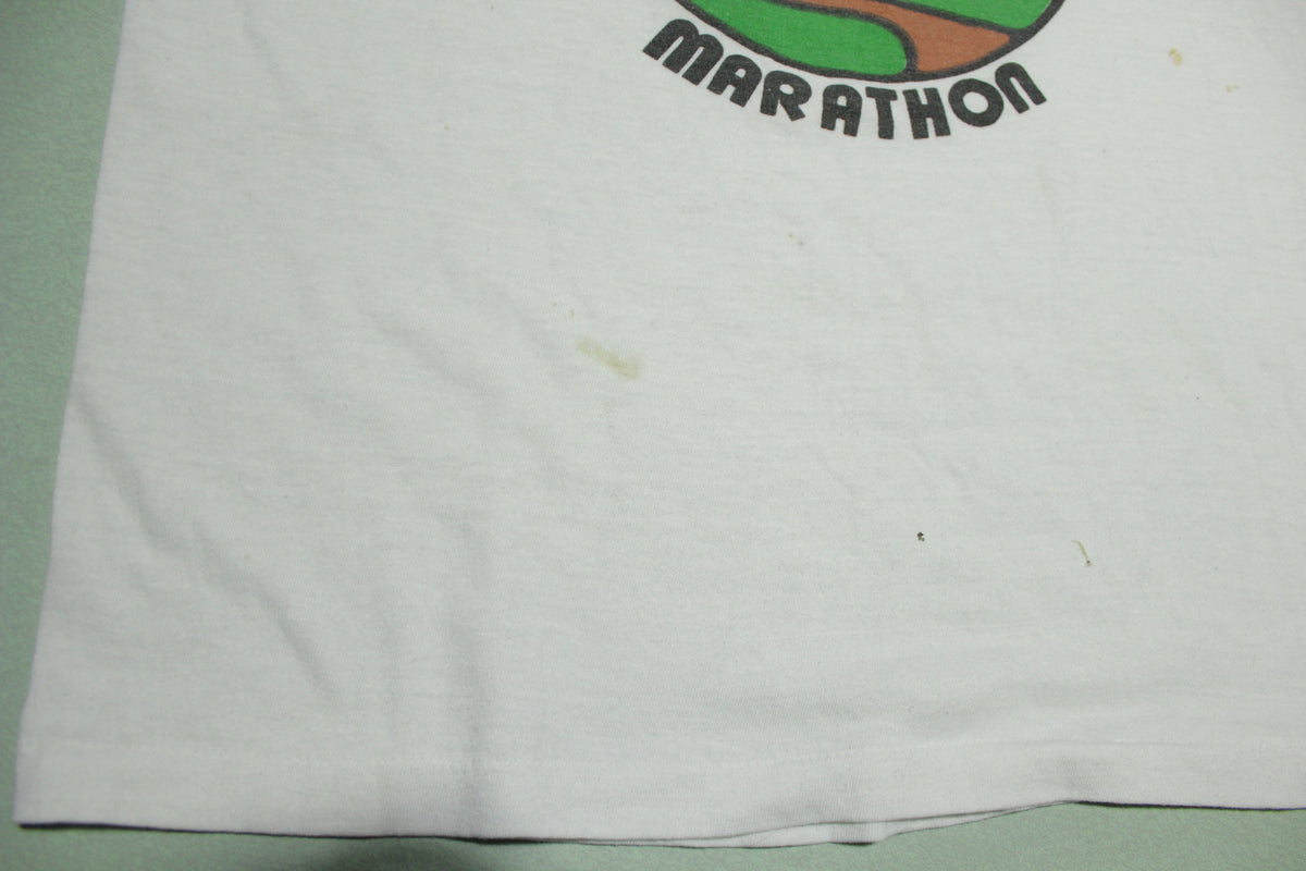 Gales Creek Valley Marathon Vintage 80's Ringer Kiwanis International T-Shirt