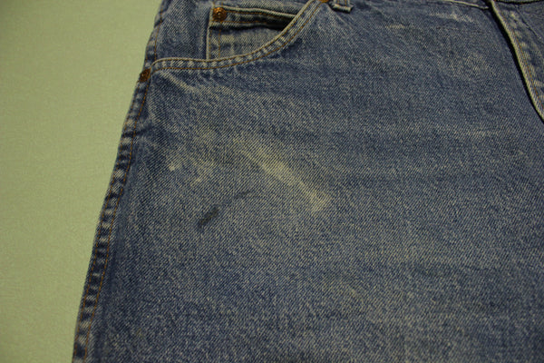 Roebucks Vintage Genuine 70's Patched Blue Denim Jeans 40x31