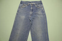 The Squire Shop Vintage 70's Blue Denim Dark Washed Flare Jeans 26x29