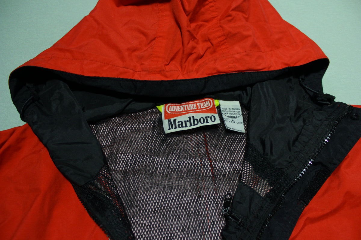 Marlboro Adventure Team Vintage 90's Windbreaker Hooded Parka Zip Up Jacket