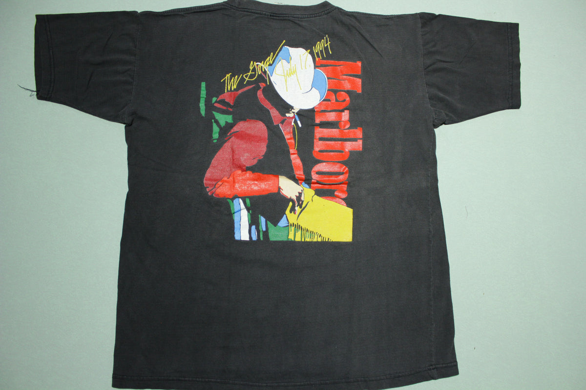 Marlboro Music Cowboy Man Vintage Gorge July 17 1994 Concert 90's Pocket T-Shirt