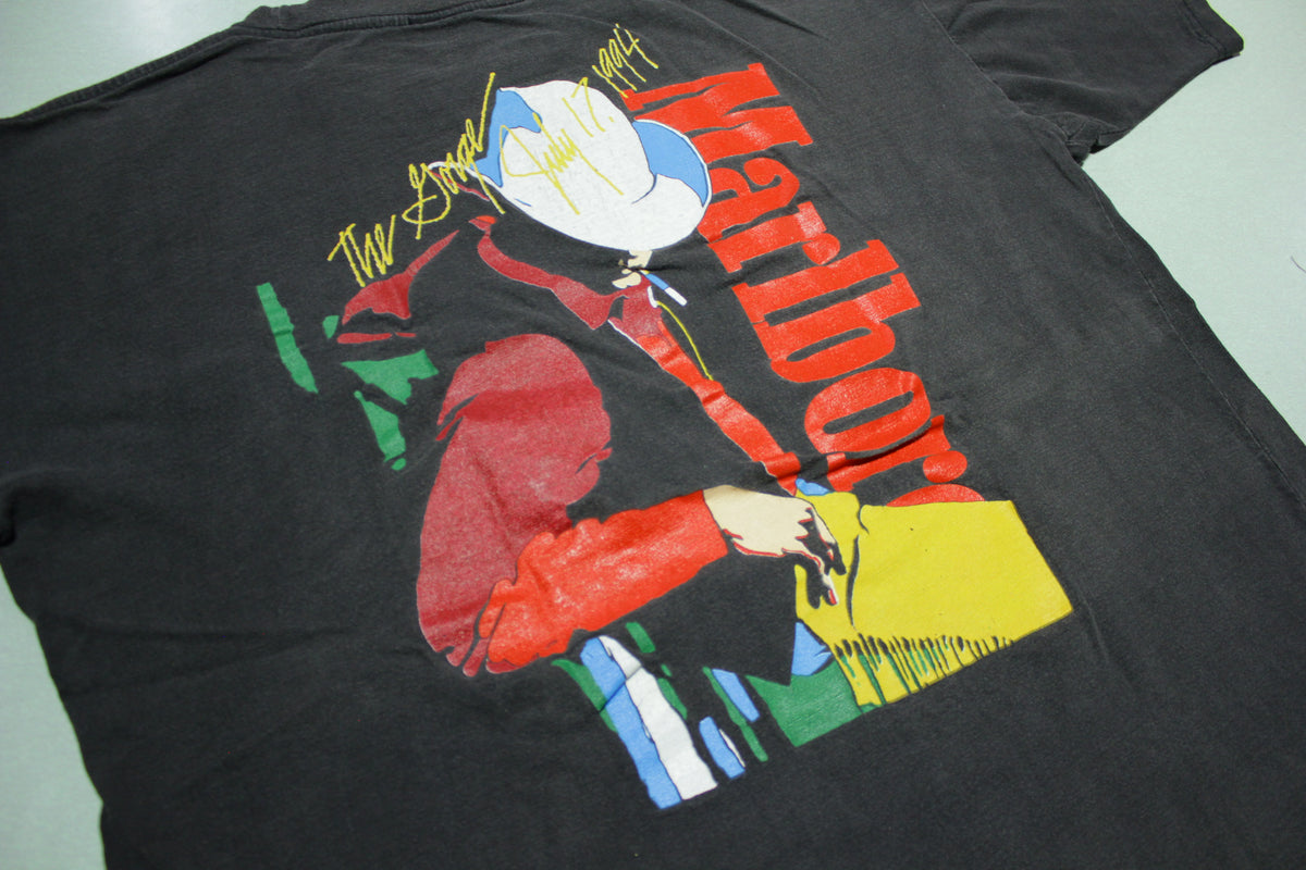 Marlboro Music Cowboy Man Vintage Gorge July 17 1994 Concert 90's Pocket T-Shirt