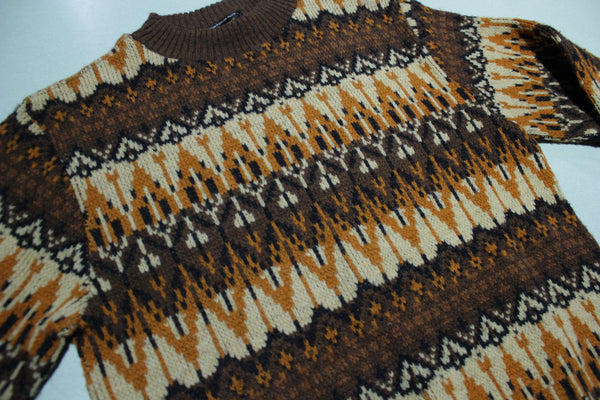 Campus Wintuk Orlon Acrylic Made in USA Vintage 70's 80's Geometric Sweater