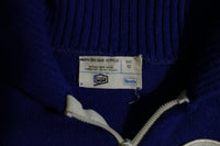 Los Angeles Rams Vintage 70's Sears Zip Up Lettermans Patch Sweater Superbowl