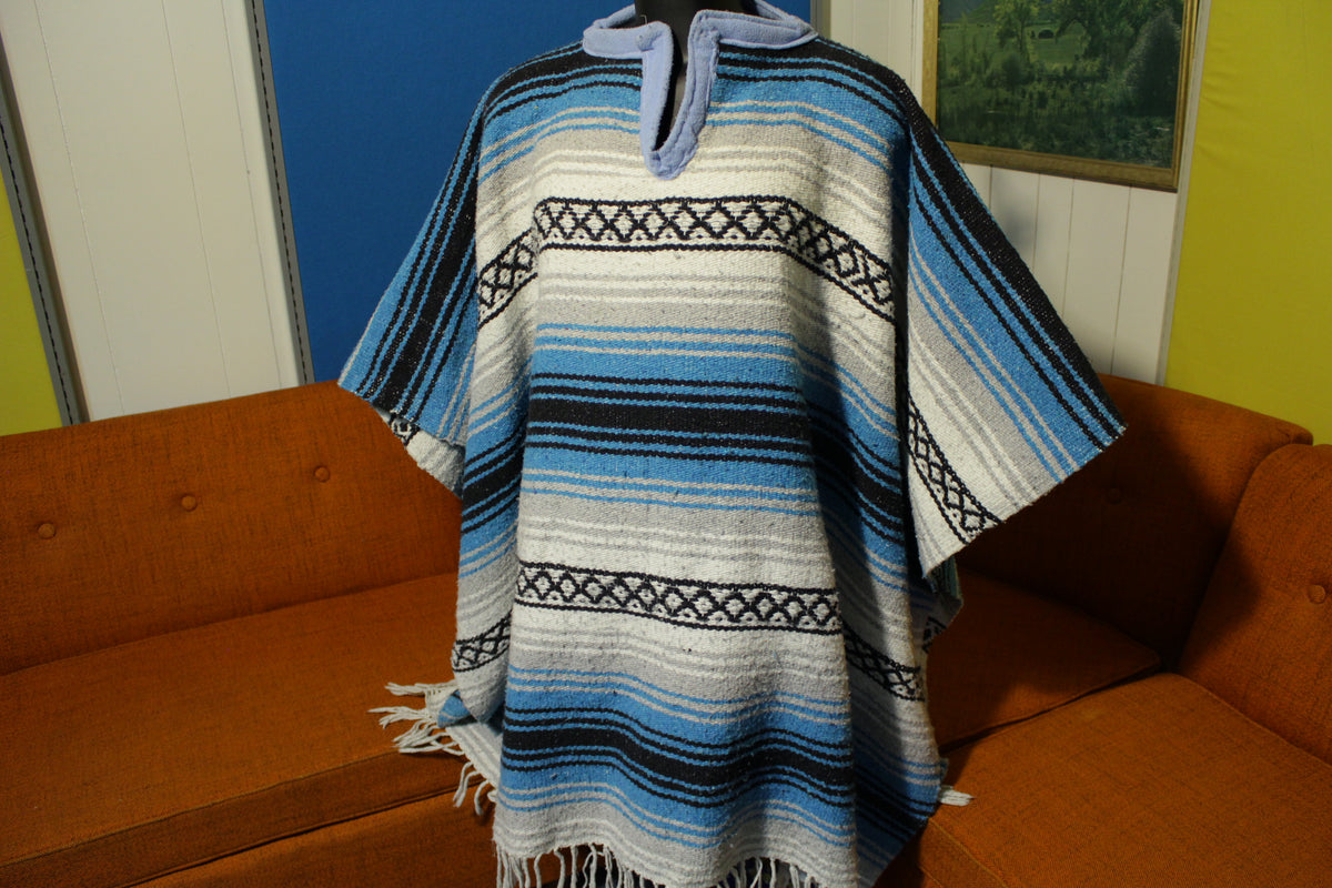 Sarape Vintage 70s Mexican Blanket Poncho Clint Eastwood Western Coat Jacket