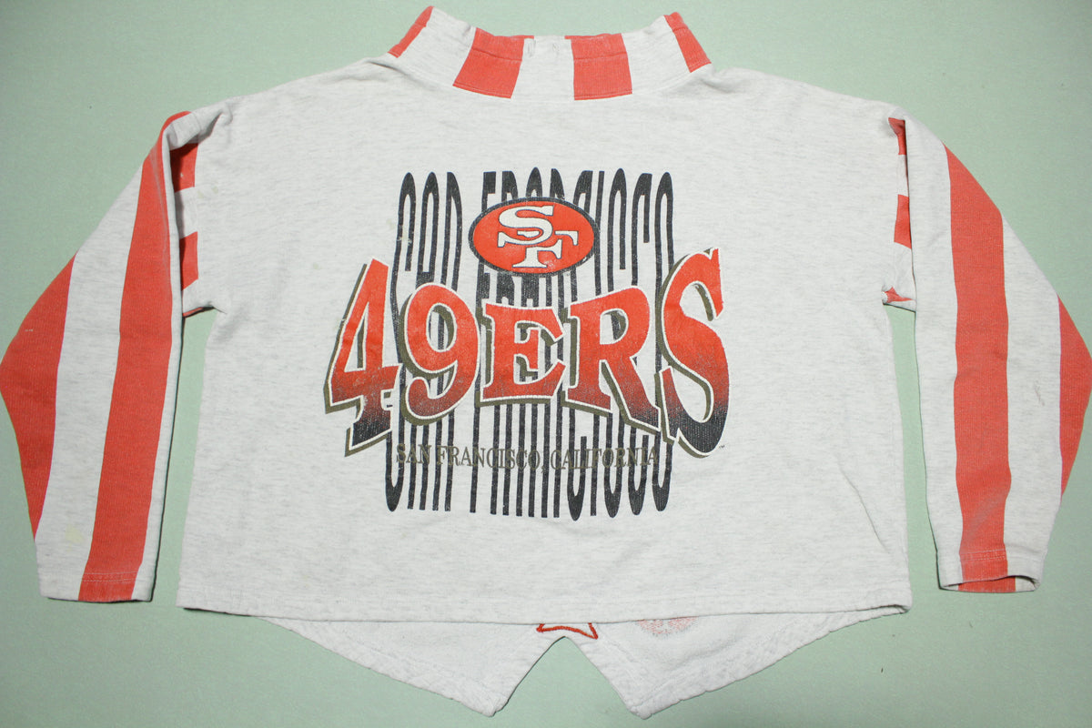 San Francisco 49ers Vintage 90s 1993 Crop Top Mock Collar Sweatshirt –  thefuzzyfelt