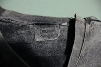 Rush Denim 80's Made in USA Stone Acid Washed Crewneck Sweatshirt