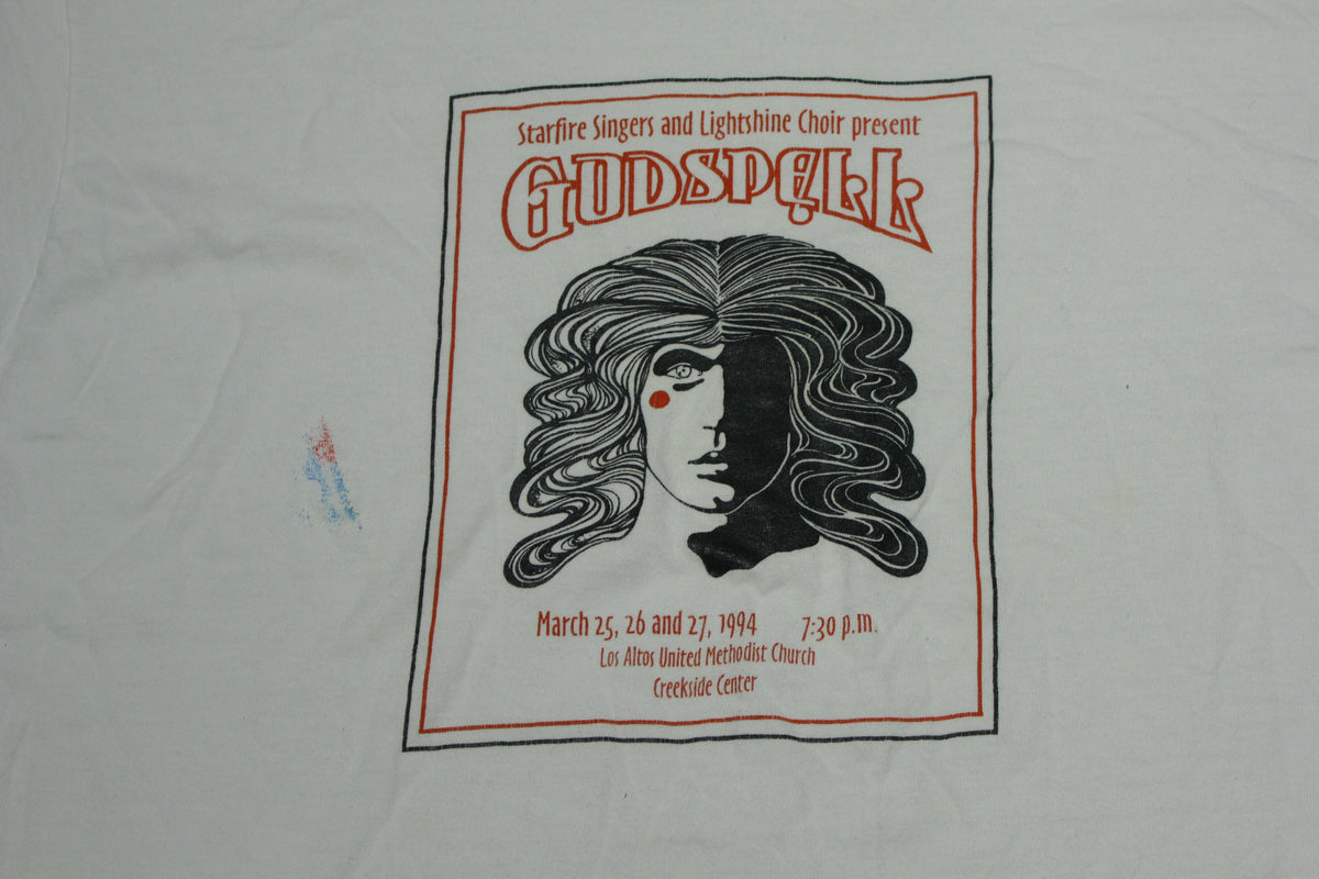 Godspell 1994 Vintage 90's Starfire Singers Choir Event T-Shirt