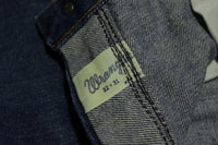 Wranglers 50's 60's  Vintage Small Paper Label Rope Logo Blue Denim Dark Wash Jeans