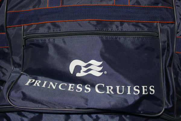 Princess Cruises Vintage 80's Expandable Duffle Bag Rolling Luggage Suitcase RARE!!