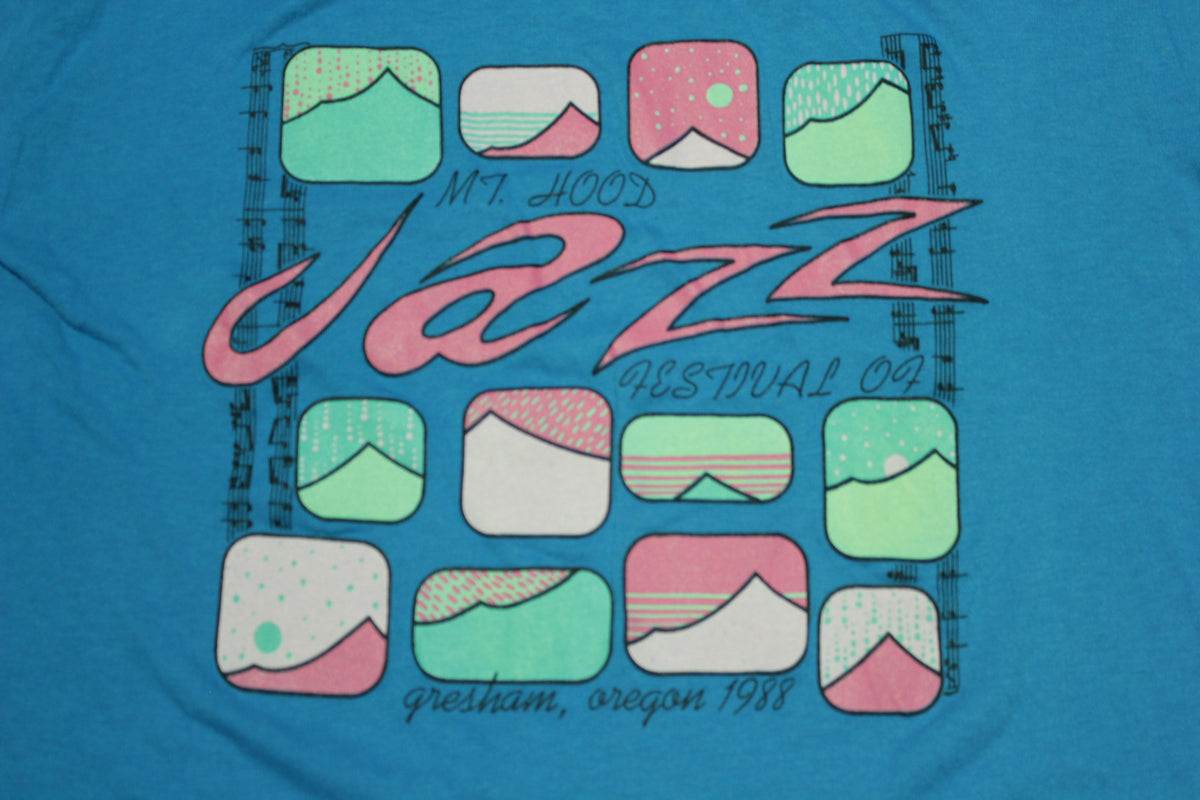 Mt Hood 1988 Jazz Festival Gresham Oregon Vintage Single Stitch T-Shirt