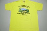Washington State Relay Championships 1995 Vintage 90's Mt. Rainier T-Shirt