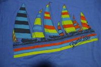 Puerto Rico Vintage 80s Single Stitch Sailing Sail Boat T-Shirt