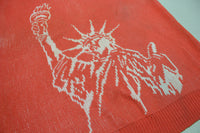 Statue of Liberty Lady Justice Vintage 80s NYC Sleeveless Top Shirt