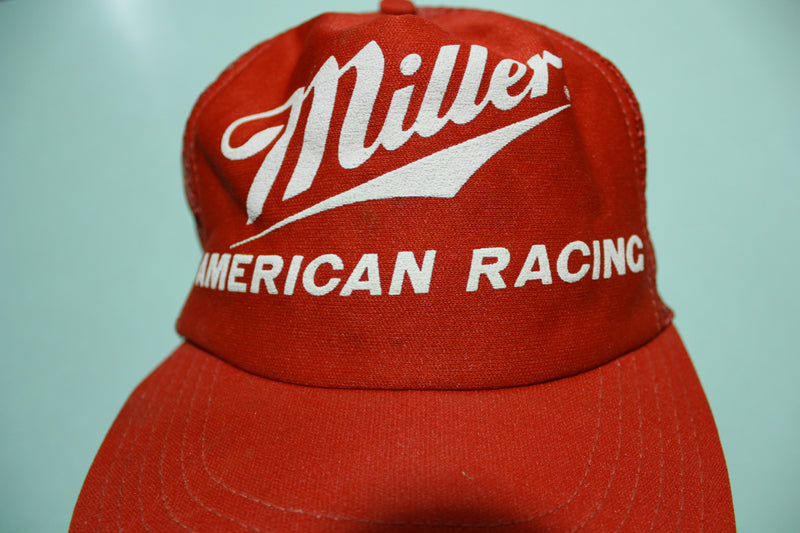 Miller American Racing Hydroplan Vintage 80's Adjustable Snapback Truc ...