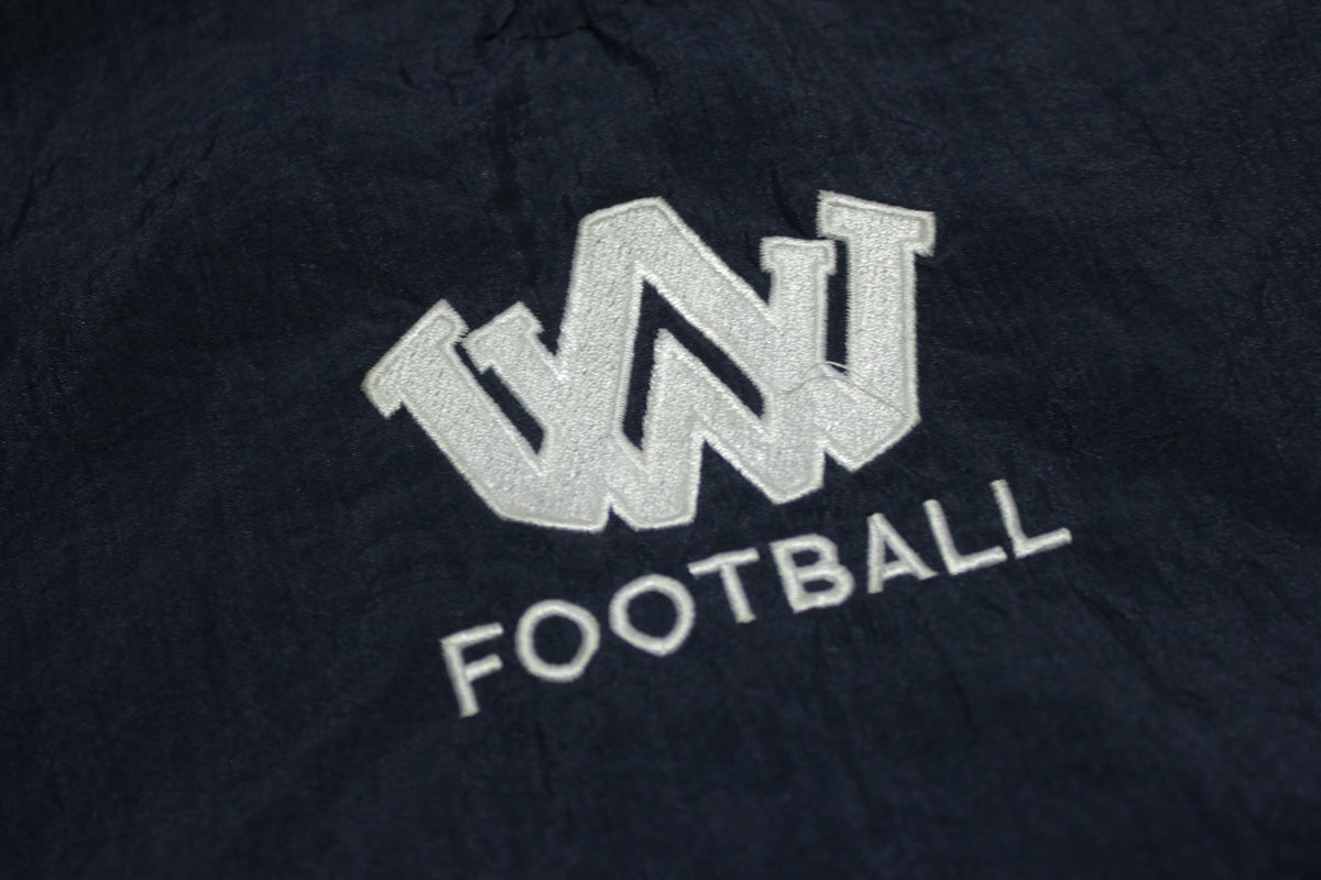 Walla Walla Blue Devils Football Made in USA Neff Quarter Zip Track Windbreaker Jacket