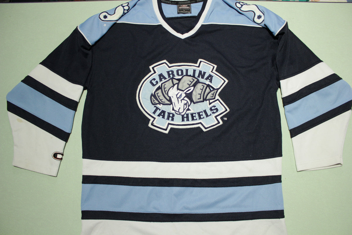 North Carolina Tar Heels Colosseum NCAA Blue Logo Sewn Hockey Jersey