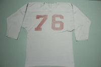 76 Vintage 70's Distressed Single Stitch High School Collegiate Football Jersey T-Shirt
