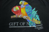 Gift of Nature Cozumel Mexico Scarlet Macaw Vintage Single Stitch Parrot T-Shirt