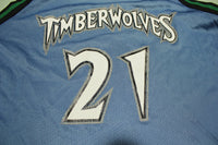 Kevin Garnett Minnesota Timberwolves Vintage Champion Basketball Jersey #21