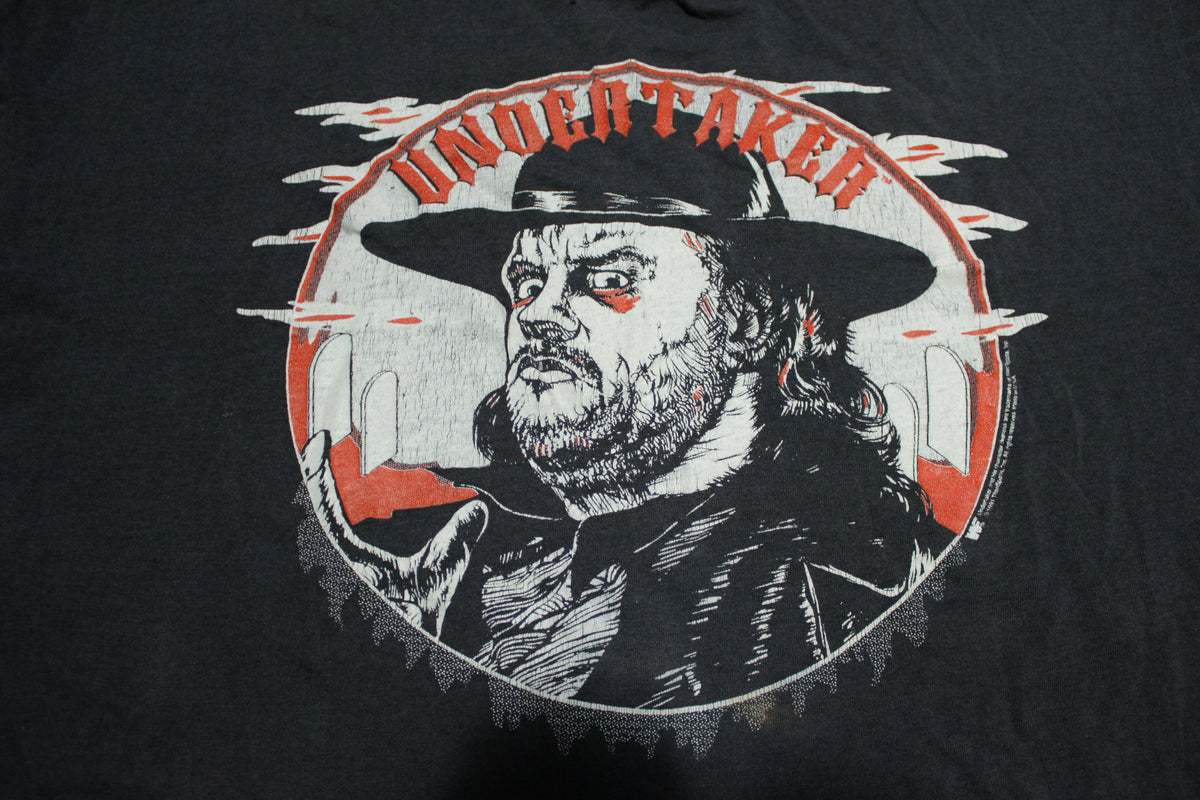 Undertaker Vintage 1991 VERY RARE WWF Titan Sports Screen Stars Made in USA T-Shirt