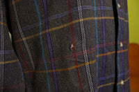 Pendleton Vtg 70s Wool Plaid Button Lodge Shirt Long Sleeve Distressed Flannel
