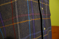 Pendleton Vtg 70s Wool Plaid Button Lodge Shirt Long Sleeve Distressed Flannel