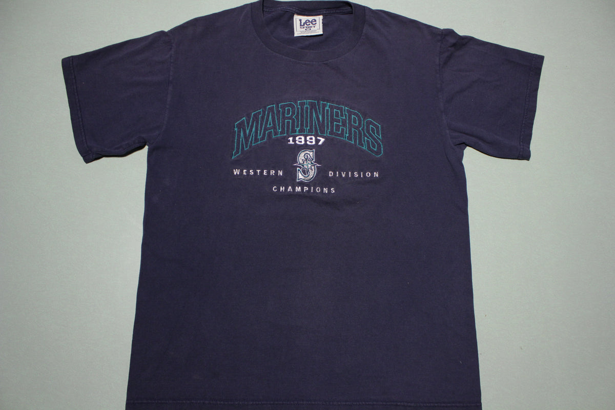 Seattle Mariners Vintage 1997Western Division Champions Lee Sport 90s T-Shirt