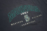 Seattle Mariners Vintage 1997Western Division Champions Lee Sport 90s T-Shirt