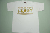 March With The Arts Vintage Best Fruit of the Loom Made in USA 90's Single Stitch T-Shirt