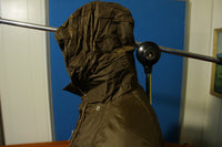 JCPenney Penneys Vtg 70's Nylon Quilt Lined Hooded Talon Zipper Mechanic Jacket