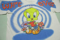 Tweety Bird Whatever Vintage  90s Warner Bros 1997 Made in USA T-Shirt