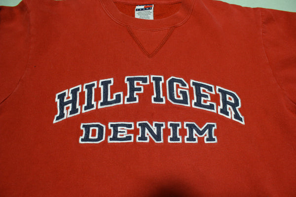 Tommy Hilfiger Denim Vintage 90's Embroidered Crewneck Sweatshirt.