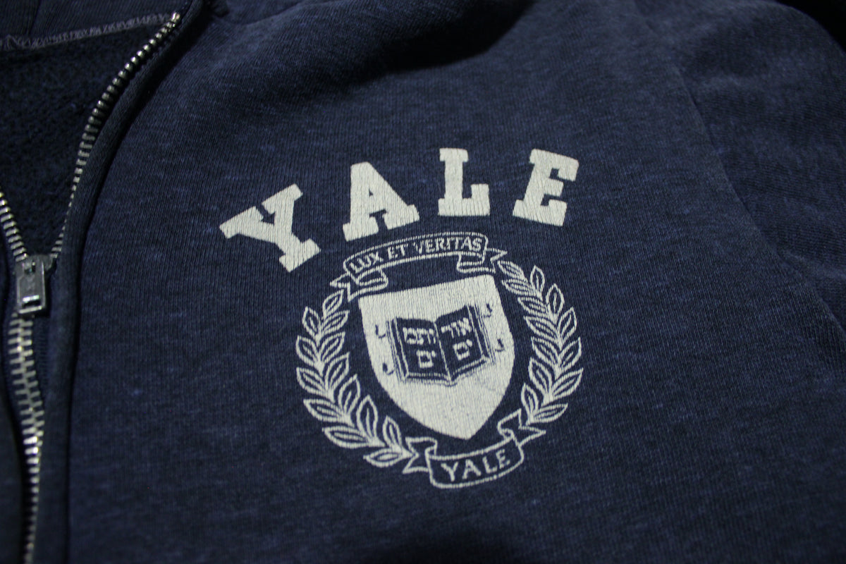 Yale University Vintage 70's Velva Sheen Collegiate Hoodie Sweatshirt
