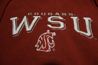 WSU Cougars Vintage 90's Lee Sport Nutmeg Made in USA Embroidered Hoodie Sweatshirt
