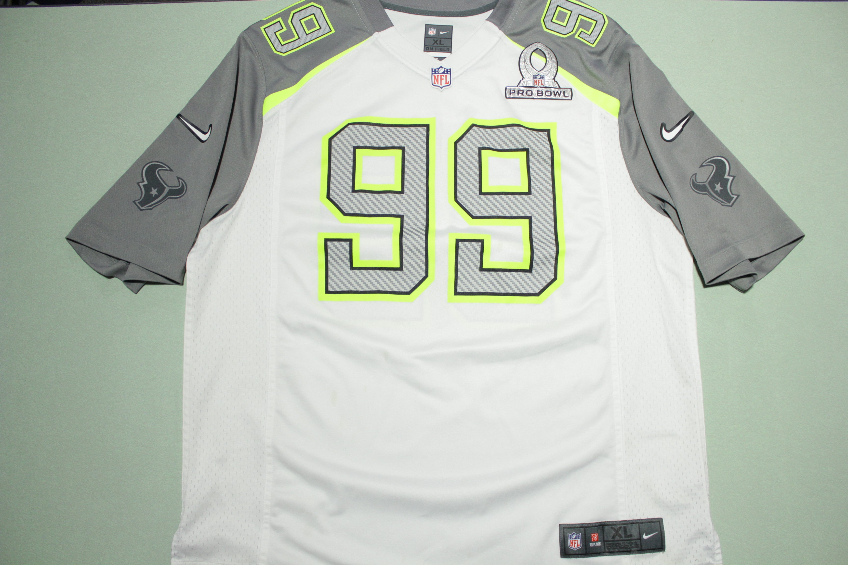 JJ Watt 99 Pro Bowl Nike On Field NFL Players Swoosh Jersey thefuzzyfelt