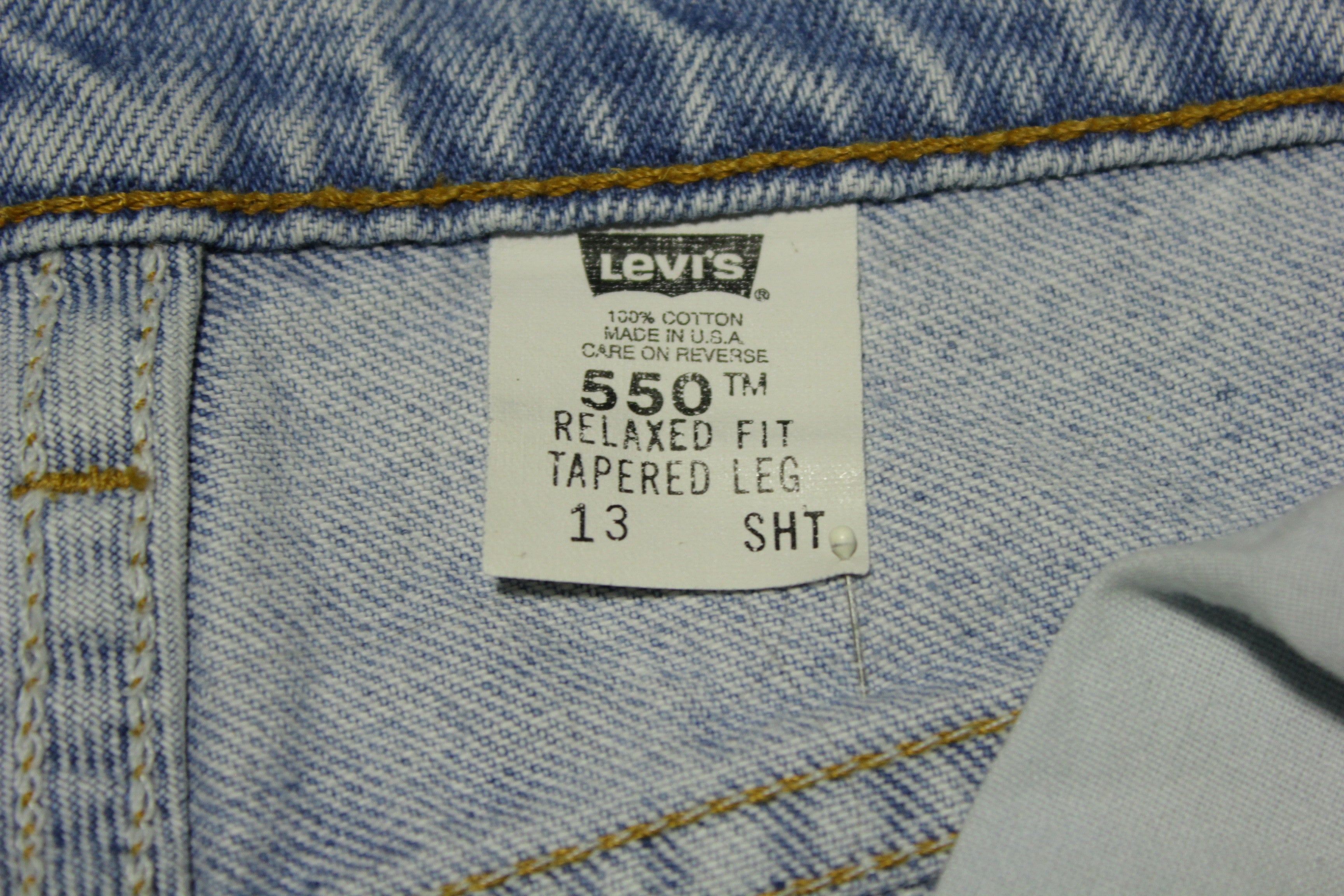 Levis 550 Tapered Leg Stone Washed 90s Made IN USA Womens Denim