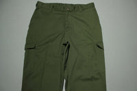 Boy Scouts Official Uniform Cargo Army Green Utility Vintage Den Leader Pants.