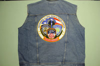 September 11 2001 World Trade Center Fallen Heroes 9/11 NYPD FDNY Patch Jean Jacket