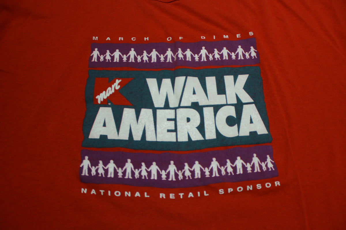 Kmart Vintage Walk America March of Dimes Made in USA Single Stitch T-Shirt
